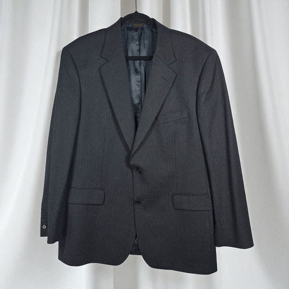 346 Brooks Brothers Pinstripe Blazer‎ Men's 44 Reg Stretchy Sport Coat Jacket
